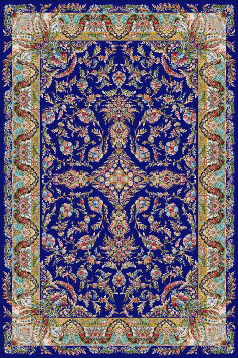 Silk carpet - code 5549