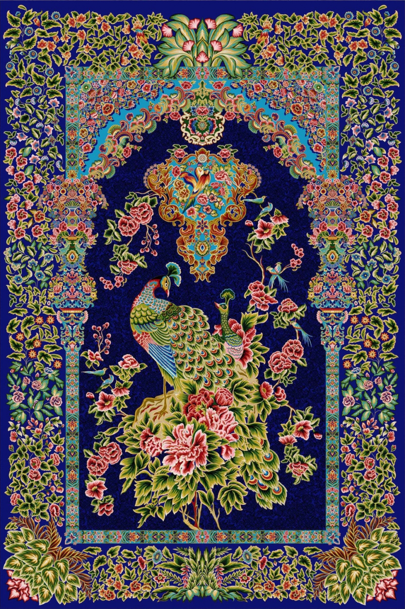 Silk carpet - code 5560