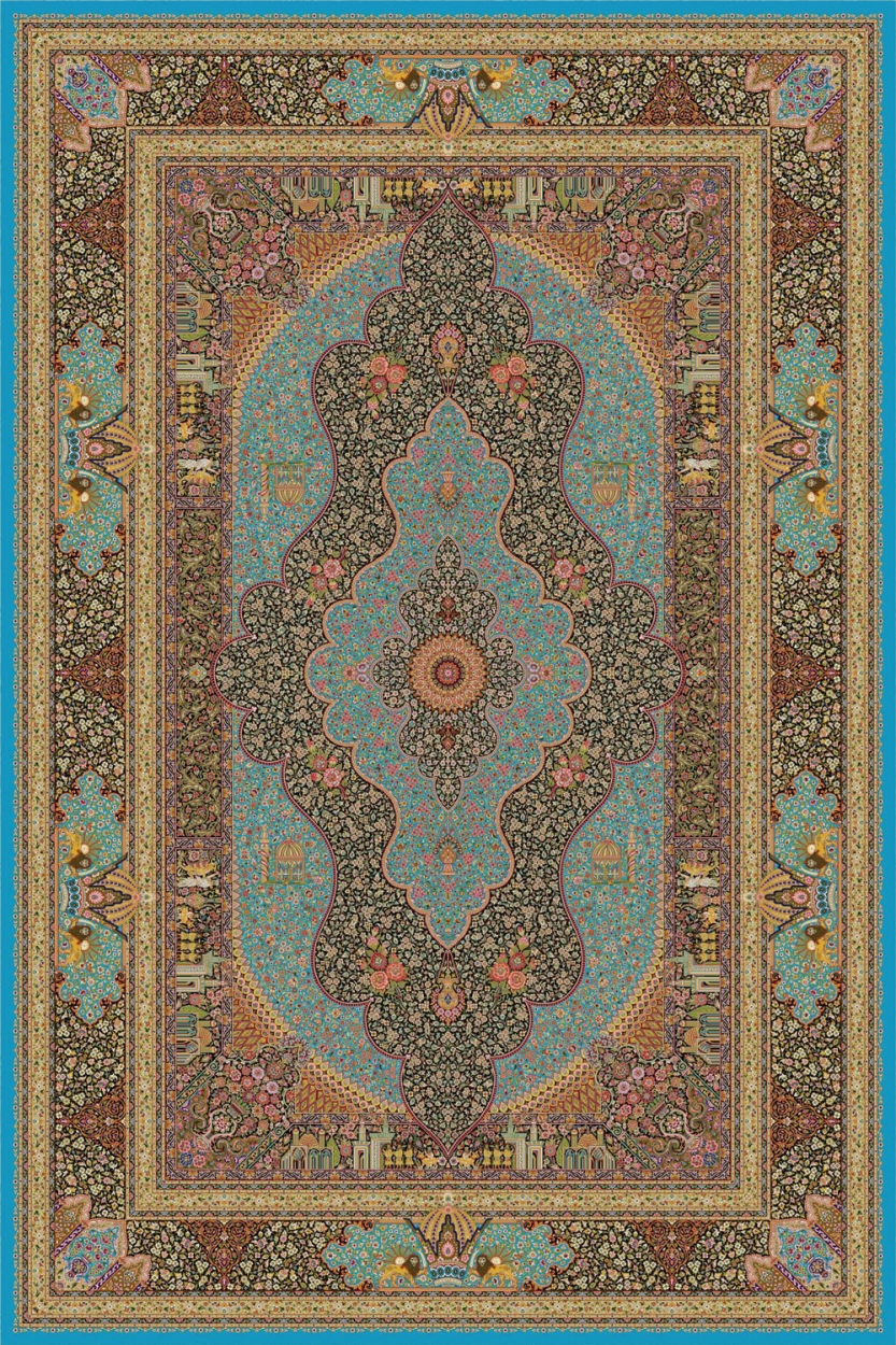 Silk carpet - code 5542