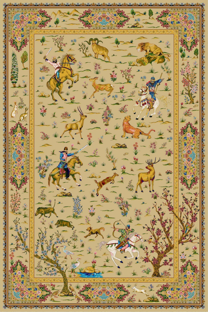 Silk carpet -  code 5557