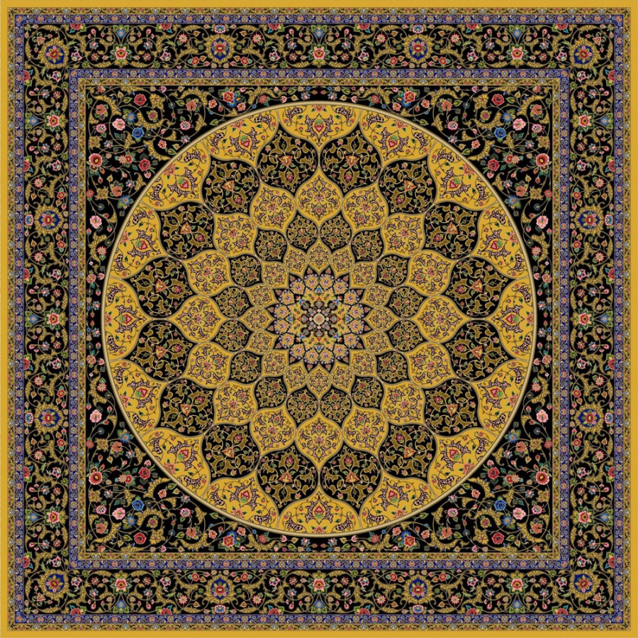 Silk carpet - code 5561