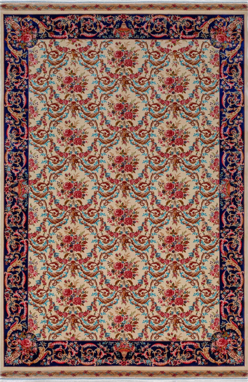 Silk carpet - code 5512