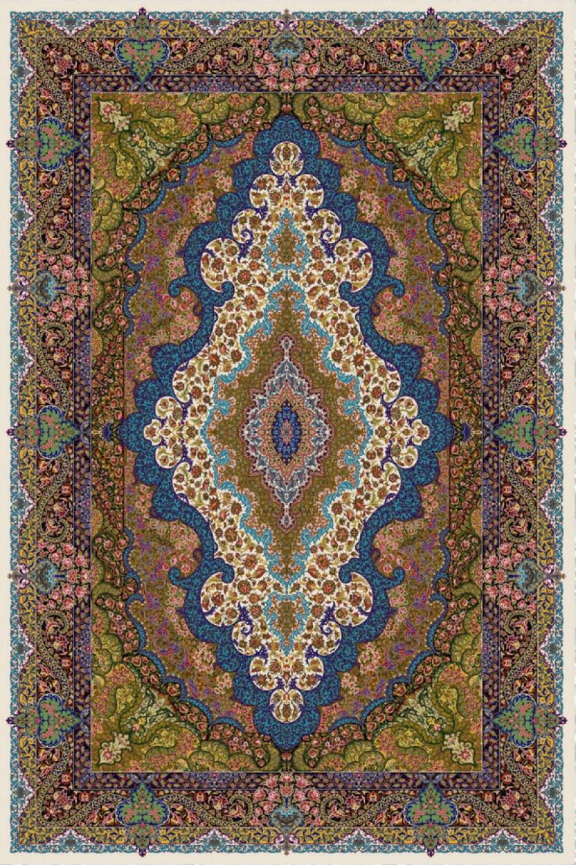 Silk carpet - code 5522