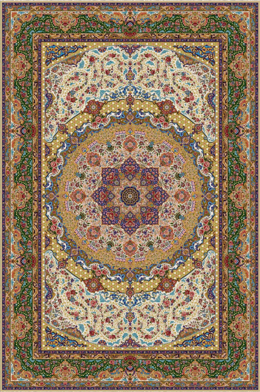 Silk carpet - code 5554