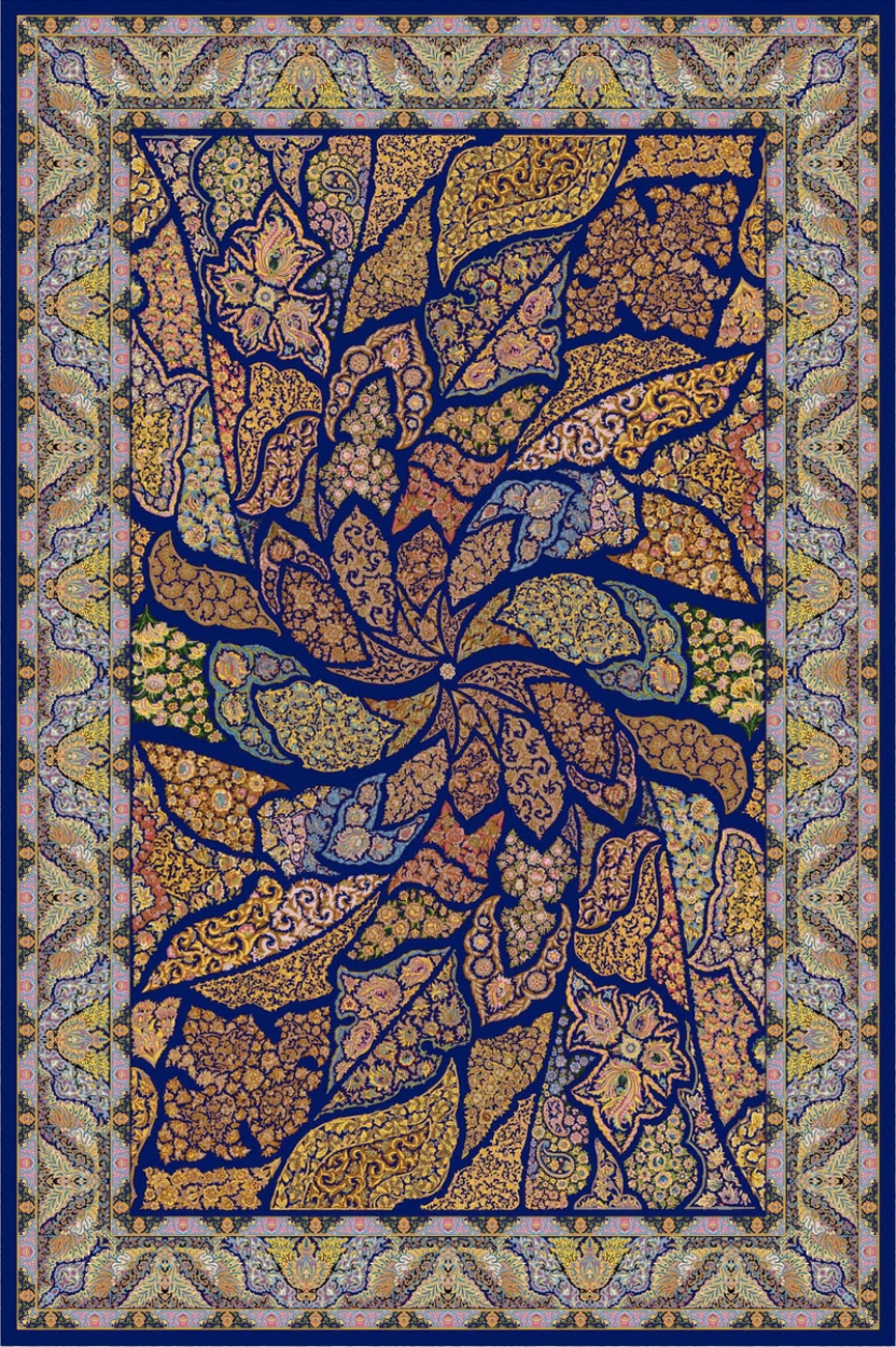 Silk carpet-code5510